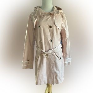 Guess Light Pink Pea Coat with Belt (L)